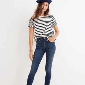 10" High-Rise Skinny Jeans in Med Wash